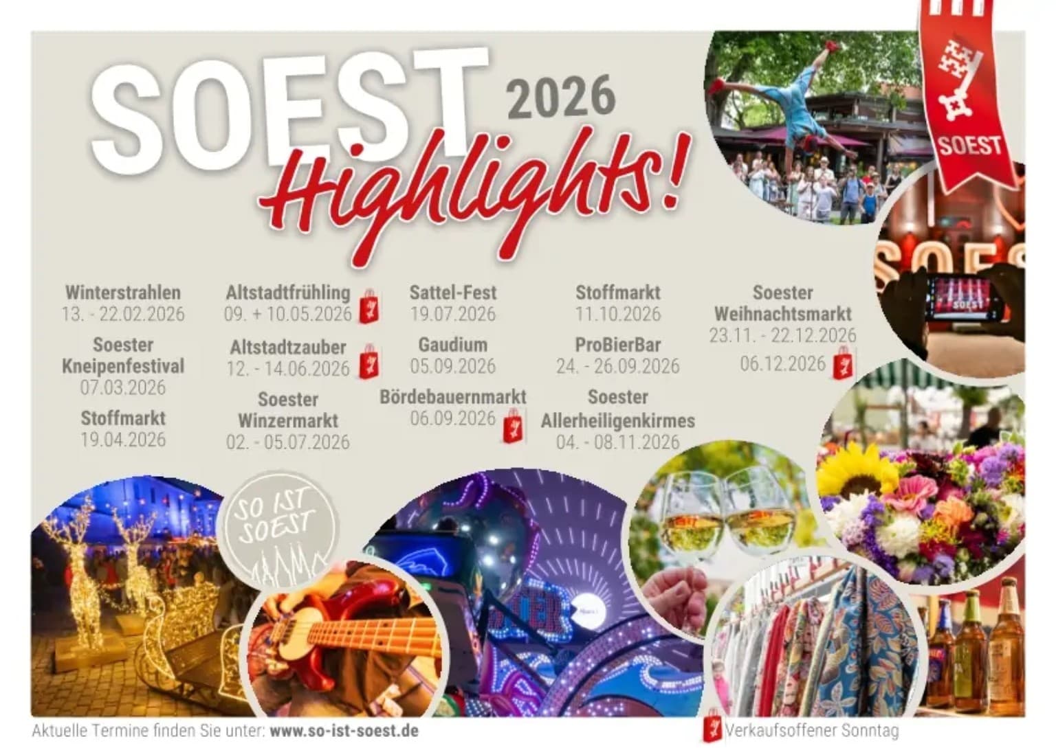 Offizielle Soest Highlights 2026 mit den Veranstaltungsterminen